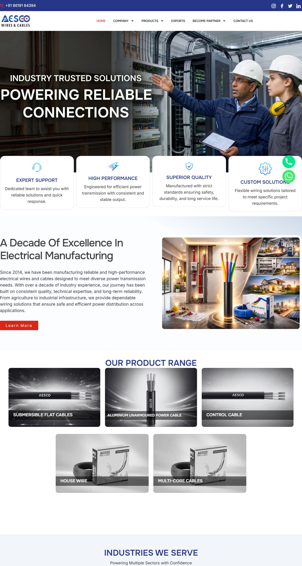 Home page of AESCO