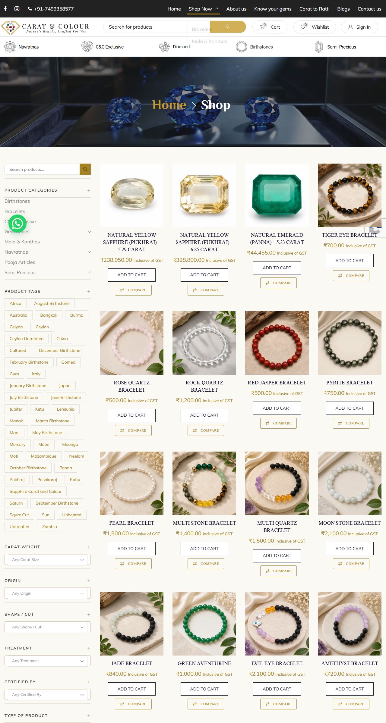 Home page of Carat  Colour