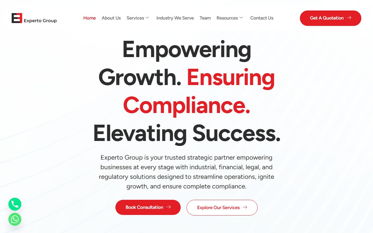 Home page of Experto Group