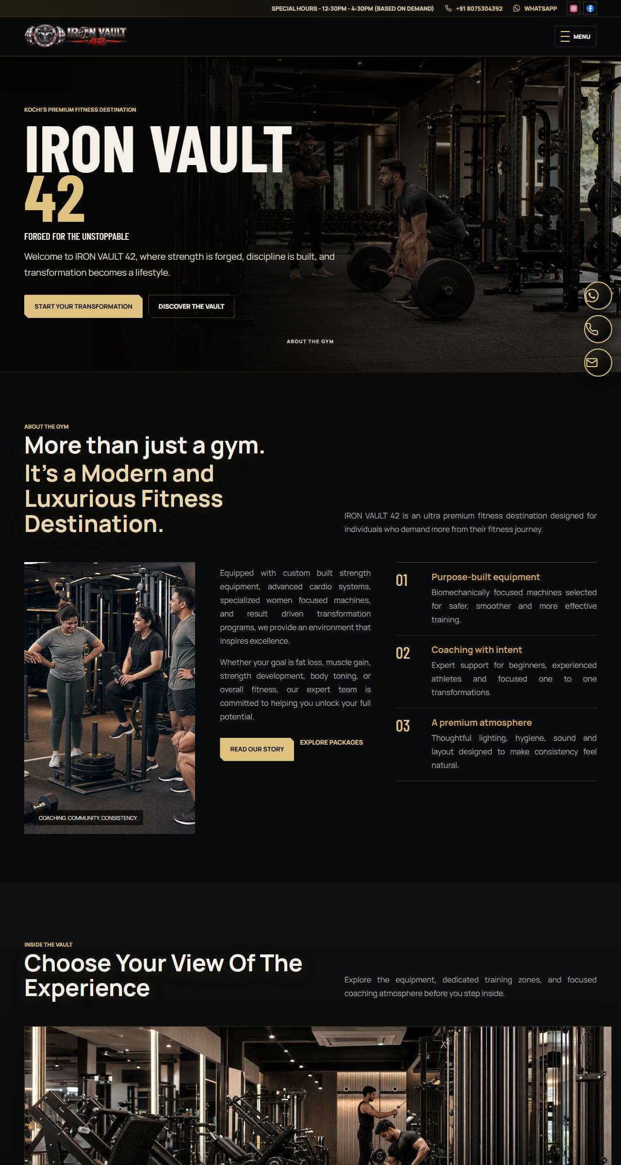Home page of Iron Vault 42