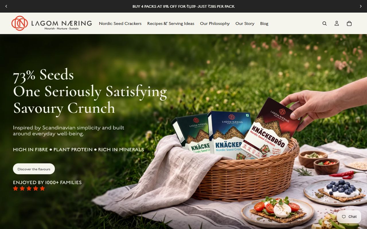 Home page of Lagom Nring
