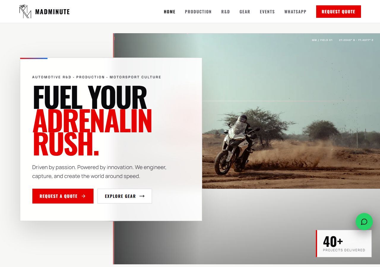 Home page of Madminute
