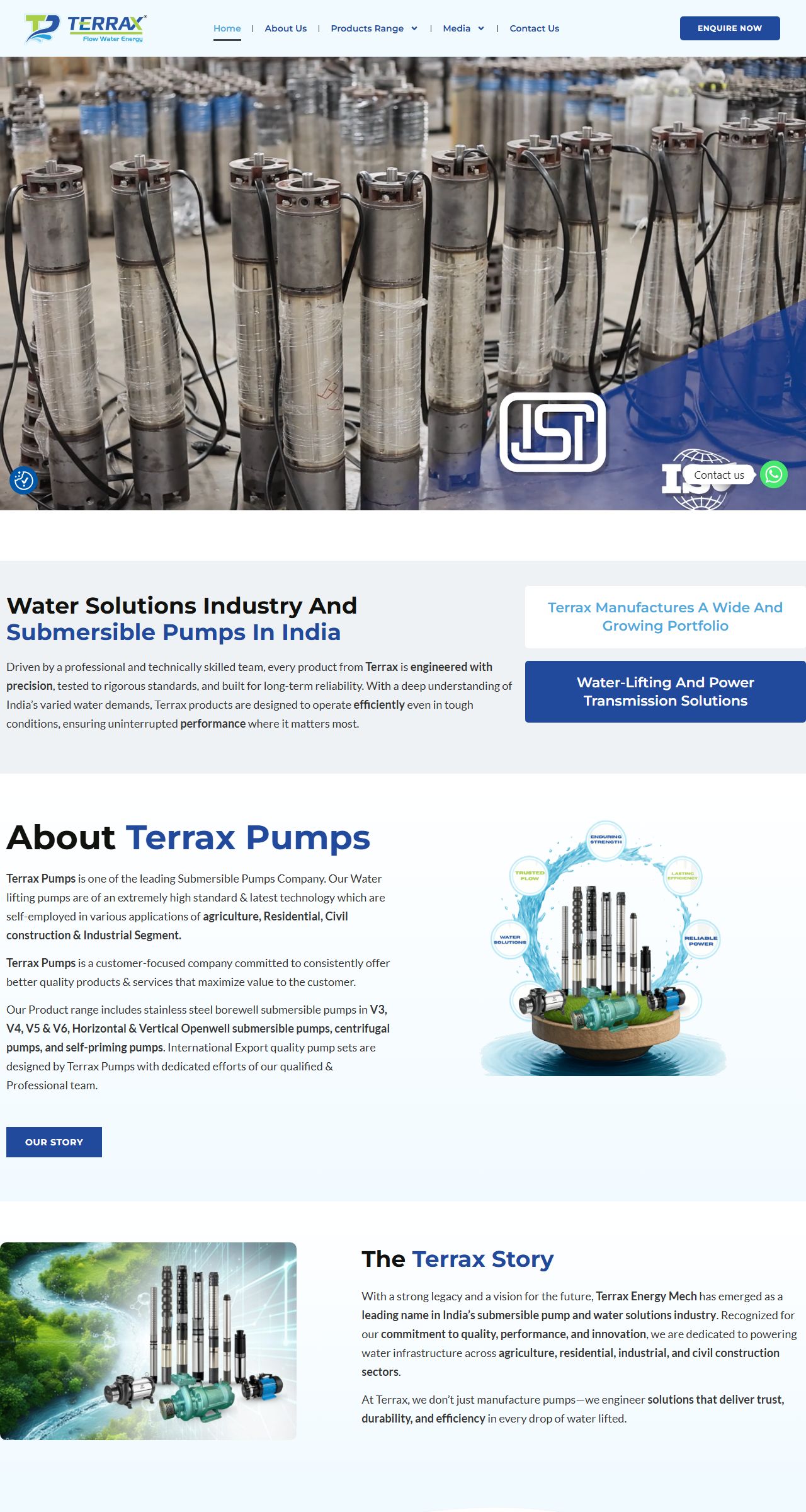 Home page of Terrax Pumps
