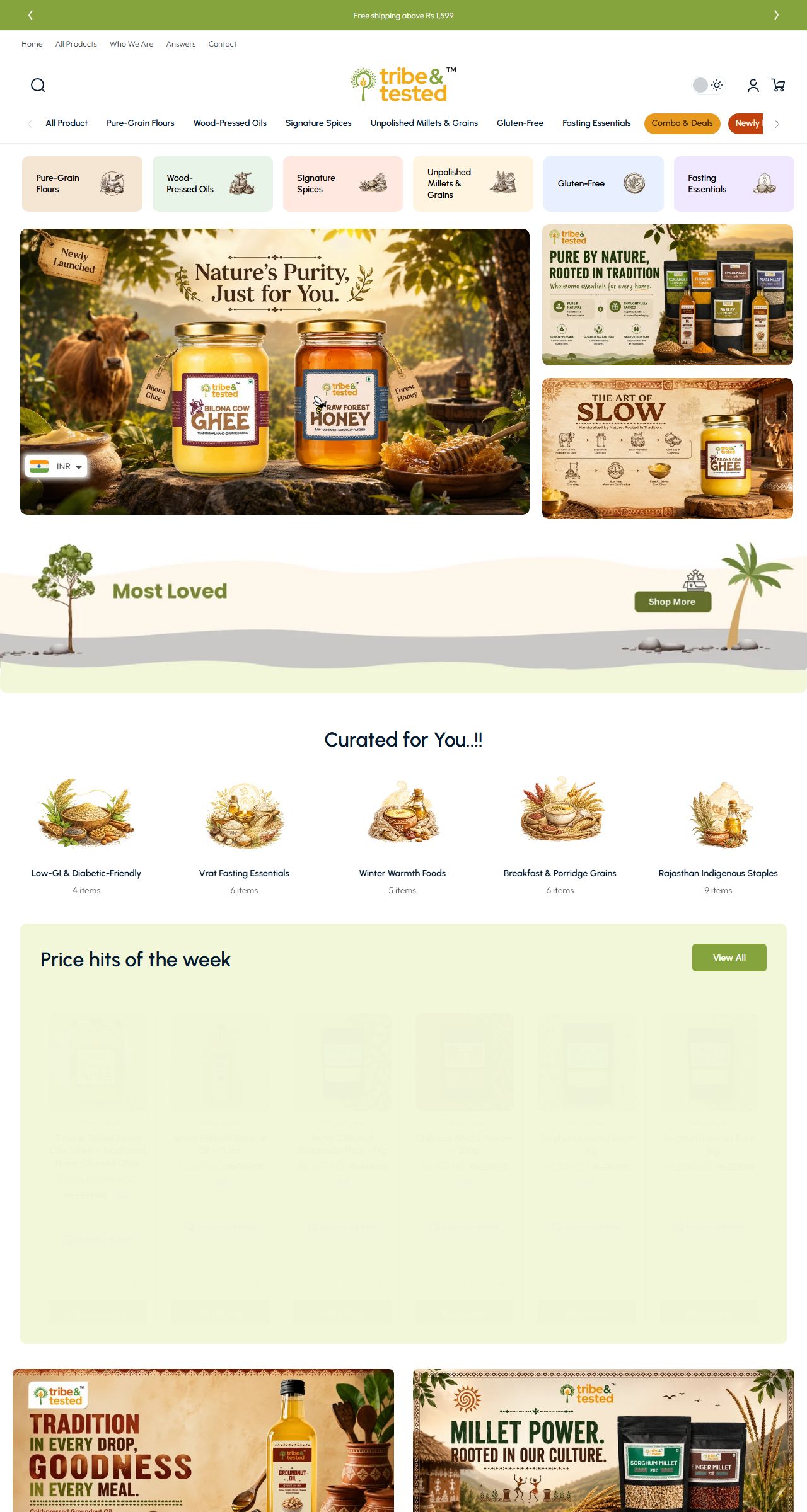 Home page of Tribe  Tested